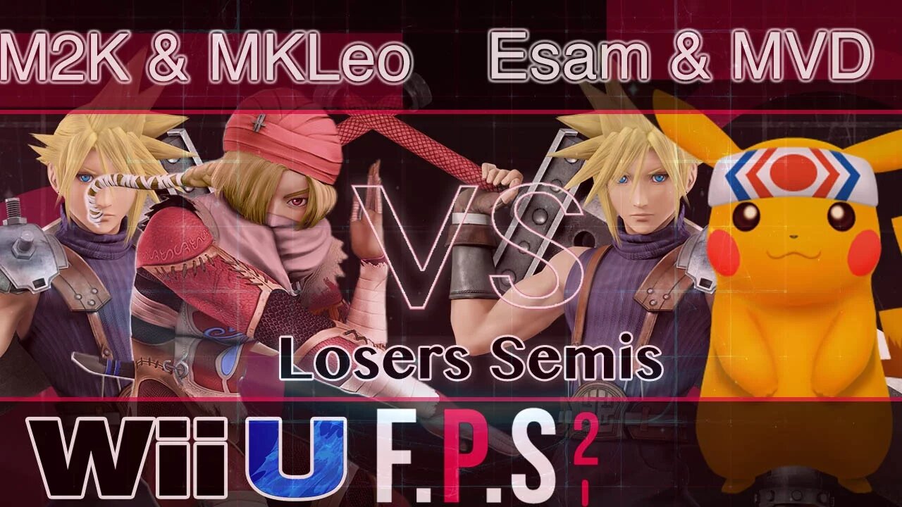 MVG FOX|Mew2King & MVG FOX|MKLeo vs. PG|Esam & PG|MVD - Wii U Doubles Losers Semis - FPS2