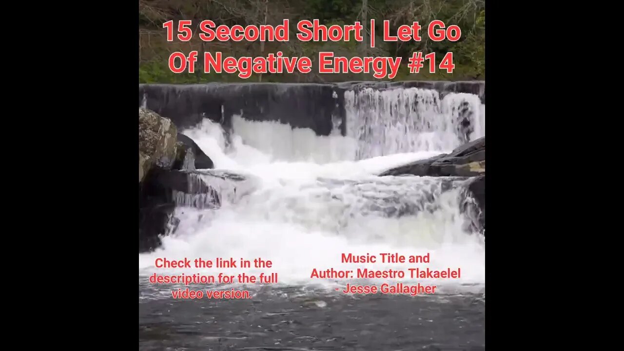 15 Second Short Of Let Go Of Negative Energy | #meditation #shorts #shortsvideo #waterfall #14
