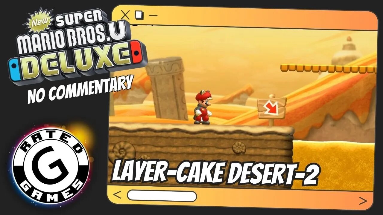 Layer-Cake Desert-2 - Perilous Pokey Cave ALL Star Coins - New Super Mario Bros U Deluxe