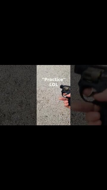 🤔He Called It "Practice" While Shooting One Handed And Holding A Phone To Film At The Same Time🤣