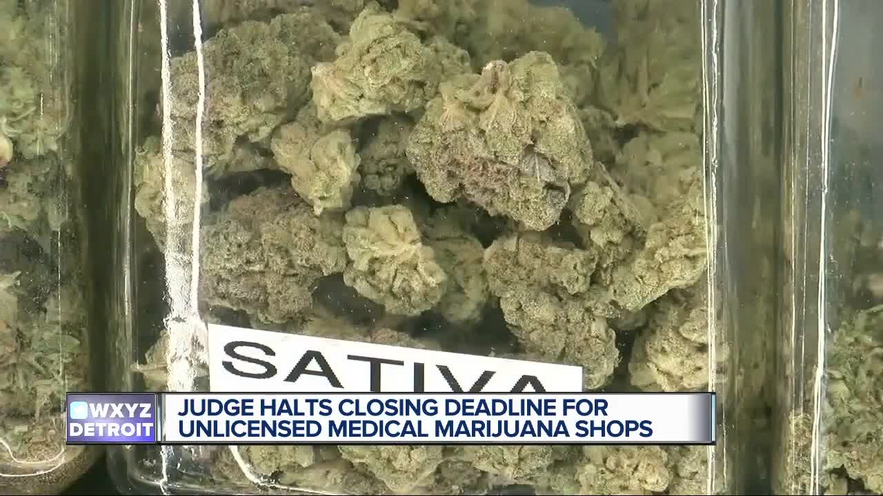 Judge halts closing deadline for unlicensed medical marijuana shops