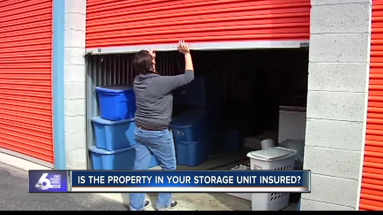 Is your personal property inside your storage unit insured