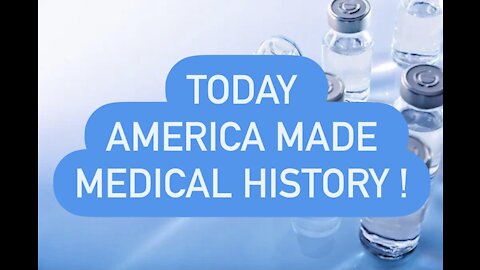 TODAY America Made Médical HISTORY!