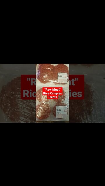 "Raw Meat" Rice Crispies Treats Diy Halloween Snack Ideas #shorts #halloween #halloweensnacks #diy