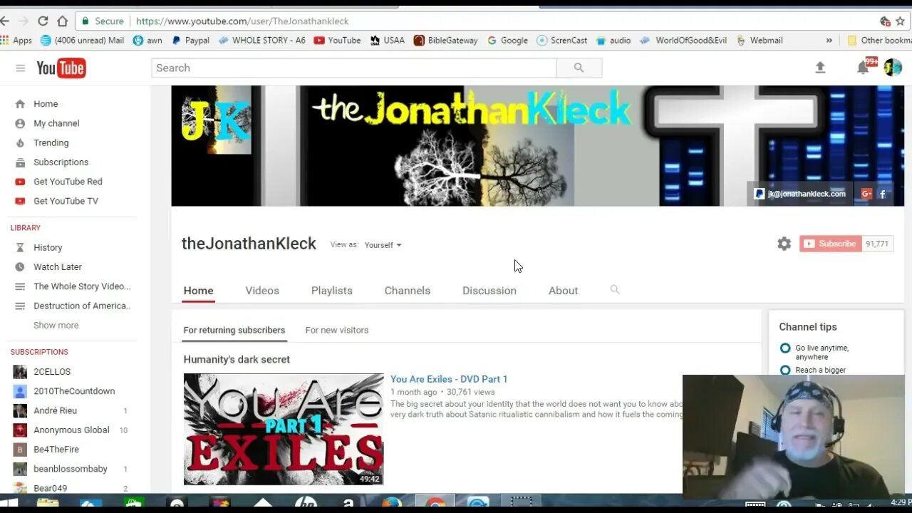 Container testimony T.V. commercials update - Jonathan Kleck