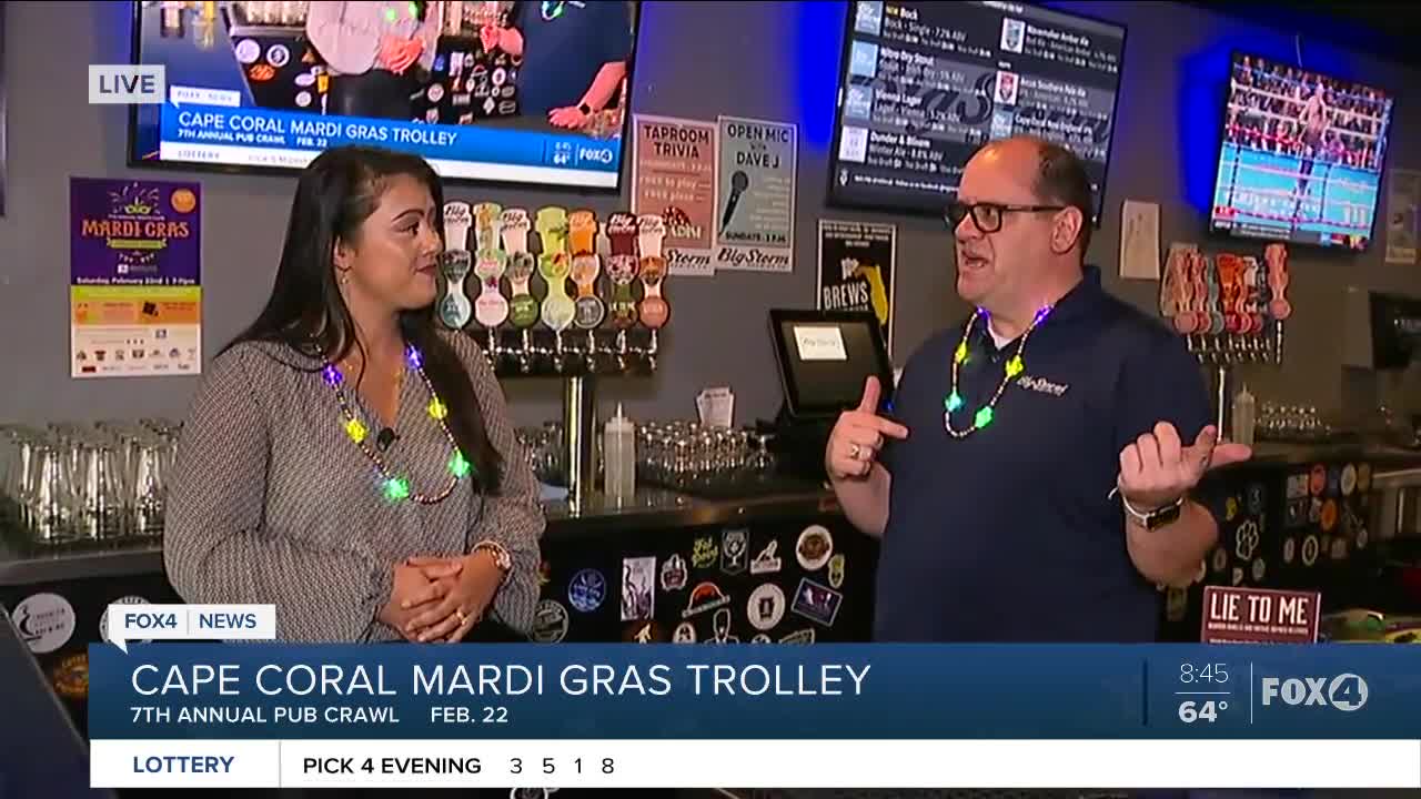 Mardi Gras trolley pub crawl to Big Storm Brewery