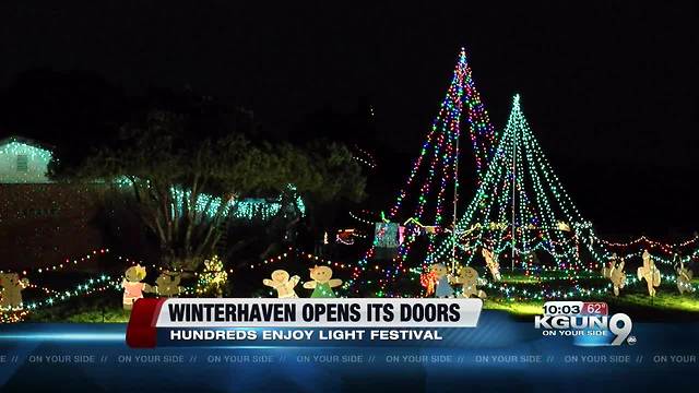 Winterhaven Festival of Lights begins and hundreds walk the streets