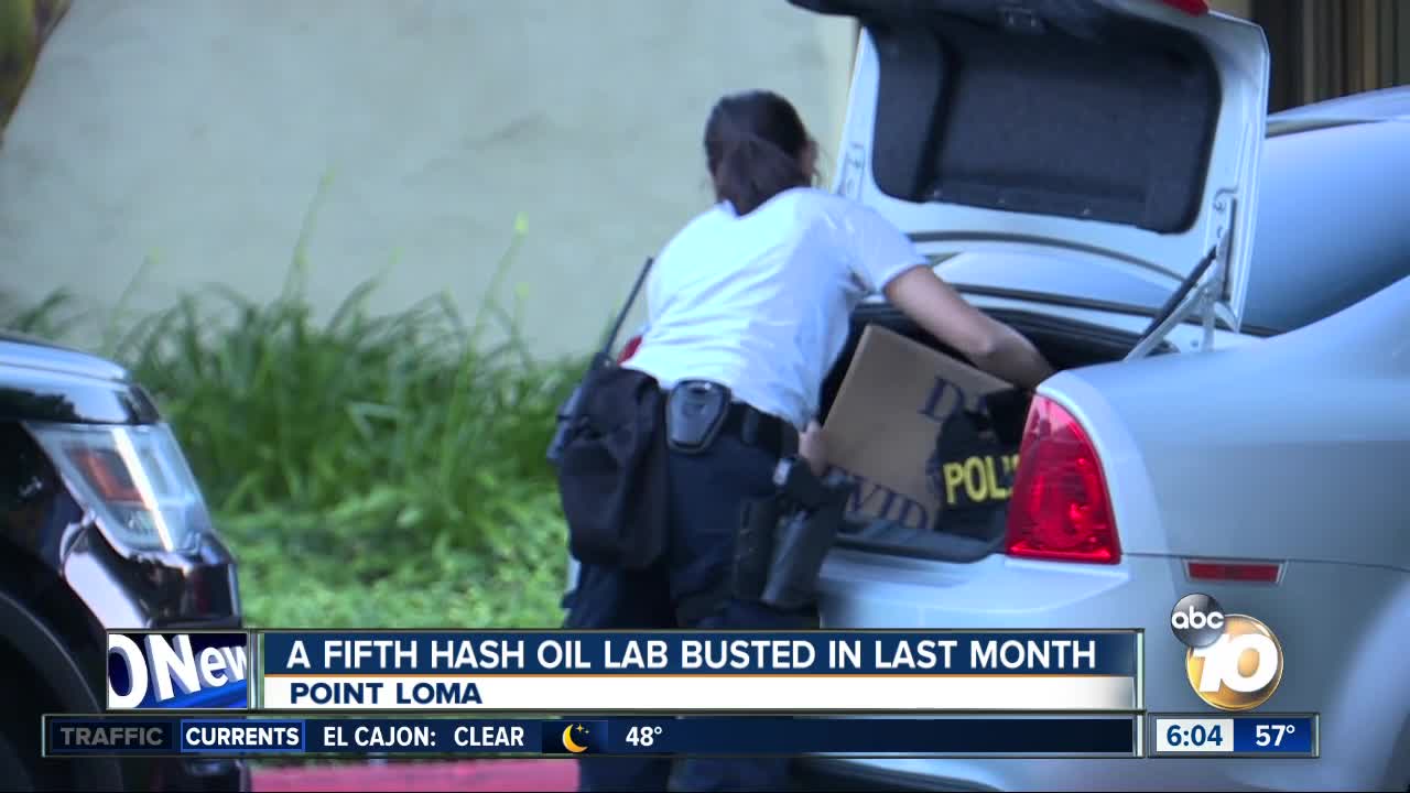Point Loma hash oil lab is fifth bust in last month