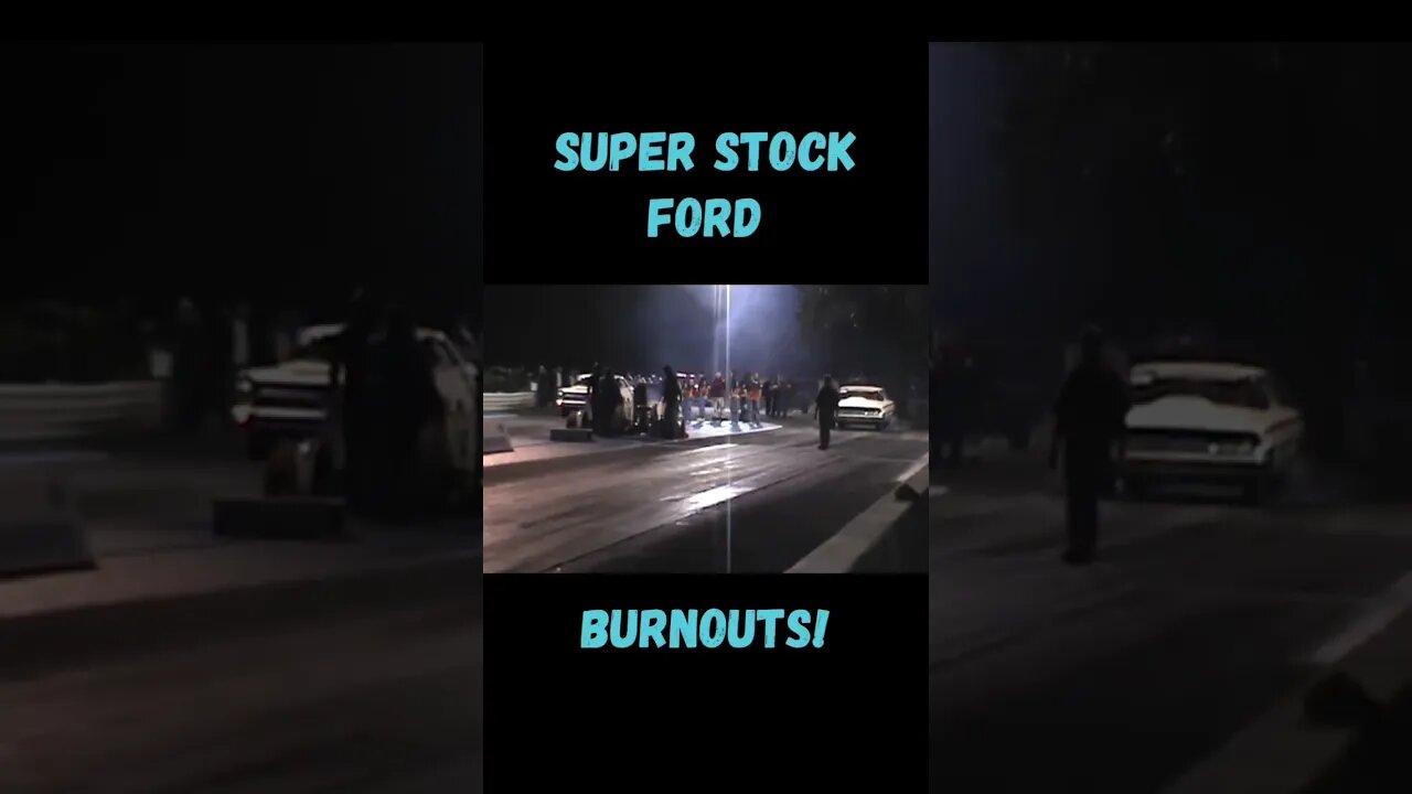 Super Stock Fords Drag Strip Burnout Action! #shorts