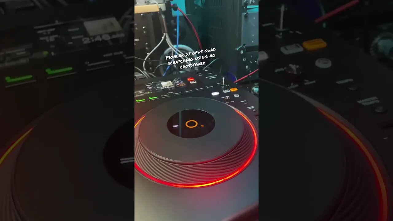 Pioneer dj opus quad scratching using no crossfader #youtubeshorts #pioneerdj #opusquad #pioneer
