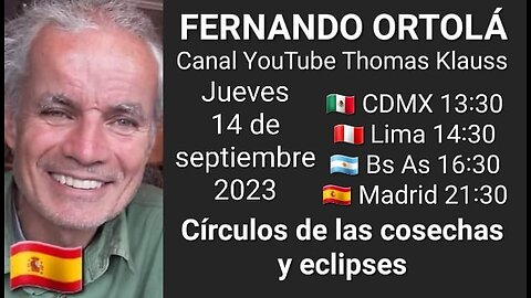 Círculos de las cosechas y eclipses // Fernando Ortolá 🇪🇸 (14-9-23)