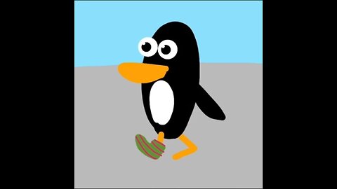 Penguin With a Funky Shoe Animation