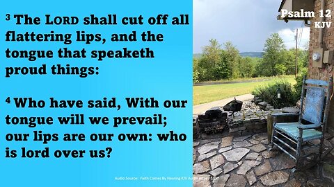 Psalm 12 - Prayer Against Evil Tongues