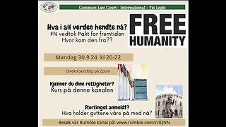 30.9.24: FREE HUMANITY