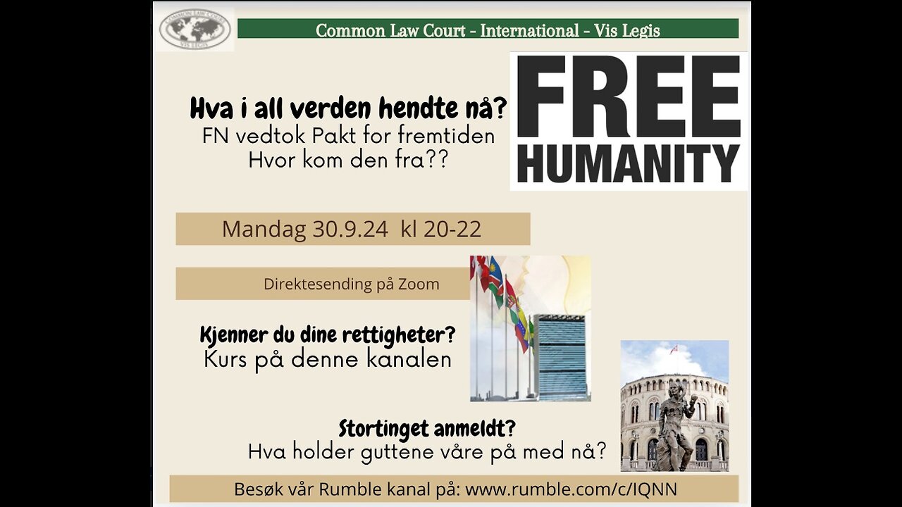 30.9.24: FREE HUMANITY