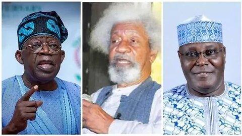 I advised Atiku, Tinubu to step down for younger generation wole soyinka Reactions