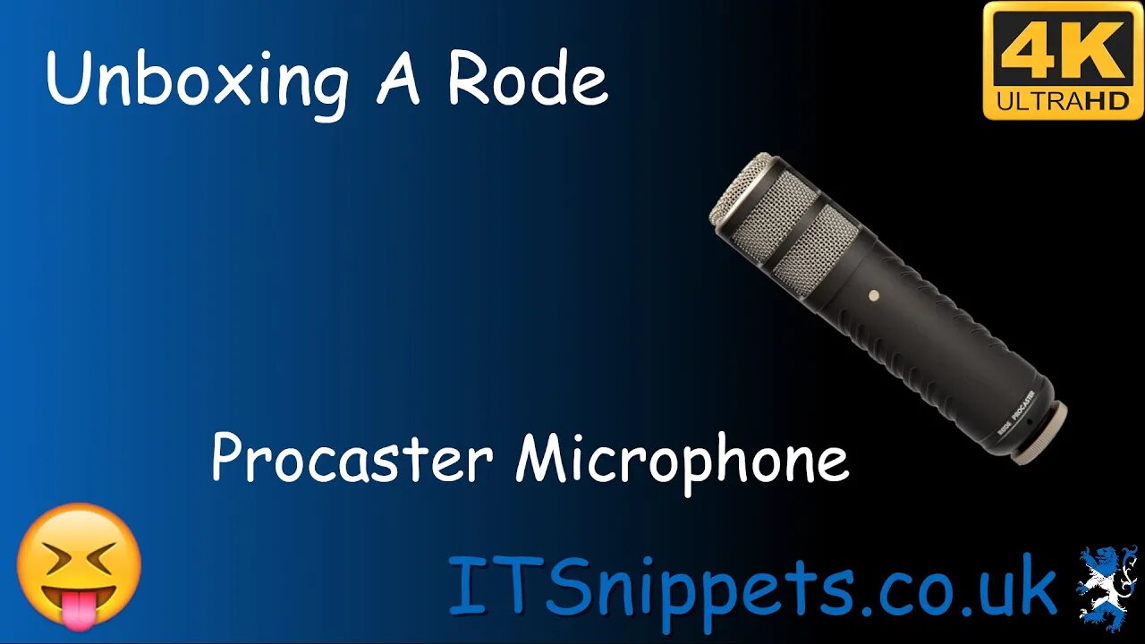 Rode ProCaster Mic Unboxing