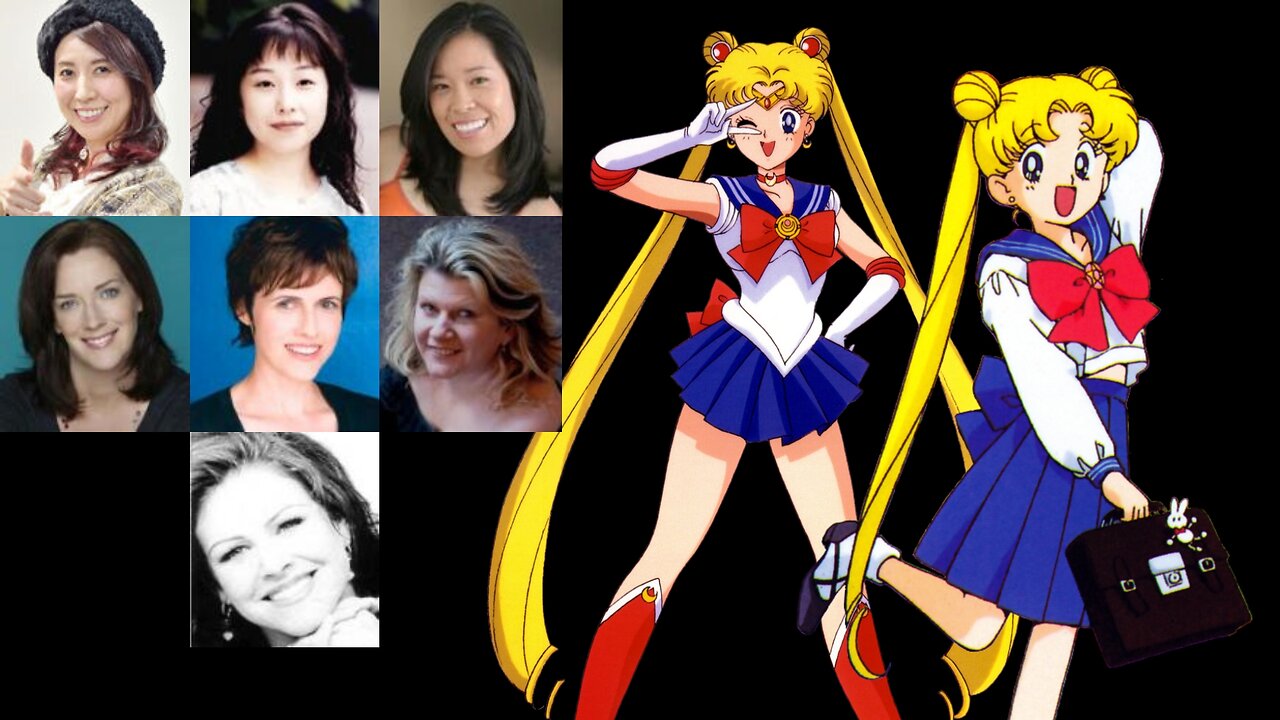 Anime Voice Comparison- Sailor Moon/Usagi Tsukino (Sailor Moon)