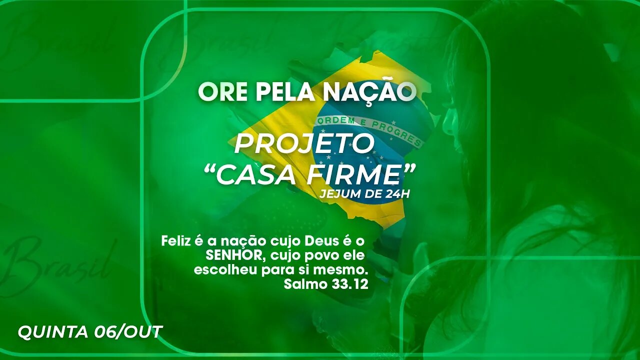 Projeto "Casa firme" em jejum de 24h | Período da Bispa Cléo 06/10