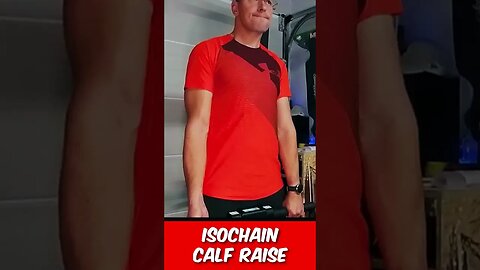Isochain Calf Raise | 0 meting | Meten is weten! 💪💪💪 #shorts