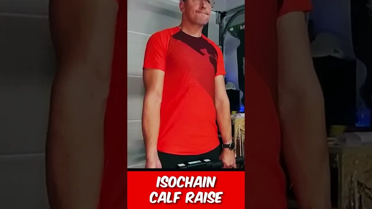 Isochain Calf Raise | 0 meting | Meten is weten! 💪💪💪 #shorts