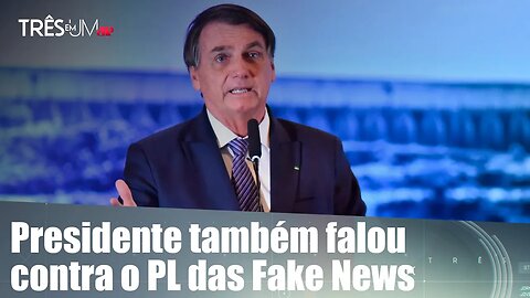 Bolsonaro critica proposta de regulação das redes sociais