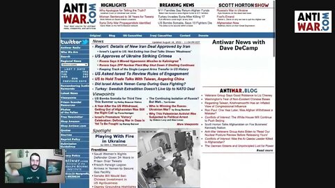 Antiwar News 8/19/22: Details of Iran Deal Emerge, US Approves Ukraine's Strikes on Crimea, and More