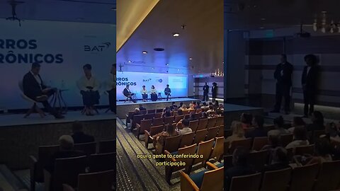 Cobertura do Seminário sobre cigarros eletrônicos no auditório do O Globo #vaping #reducaodedanos
