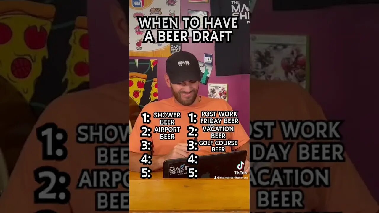 The When To Have A Beer Draft! What’s The Best Beer?! #fyp #beer #drinking #draft #beach #beverage