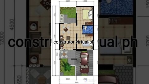 #construtorvirthalph #sktchup #2quartos