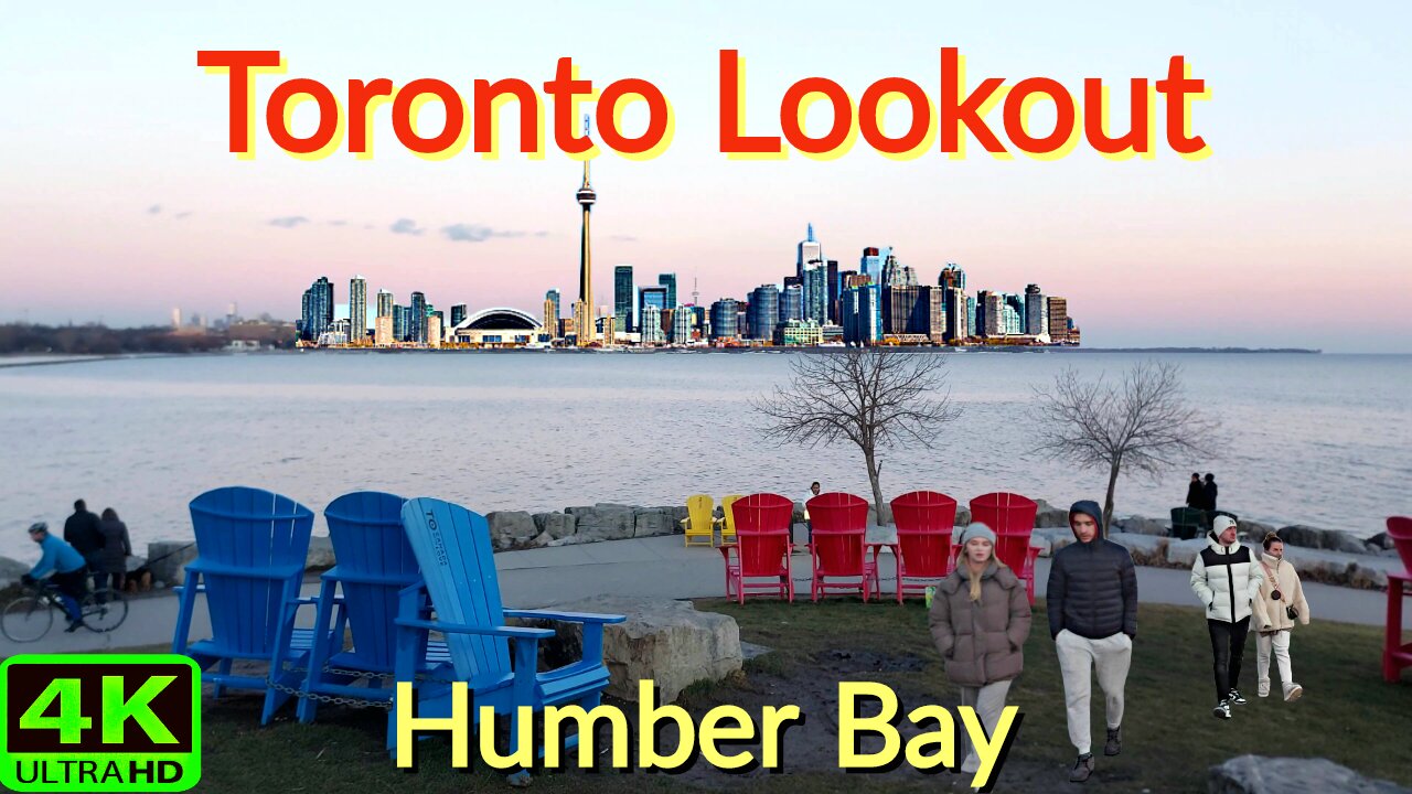 【4K】Toronto waterfront & Lookout Humber Bay Lakeshore