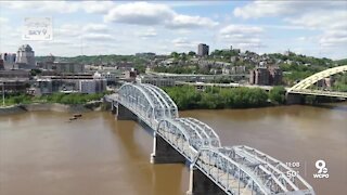 Purple People Bridge closed for public safety after stone falls from pier