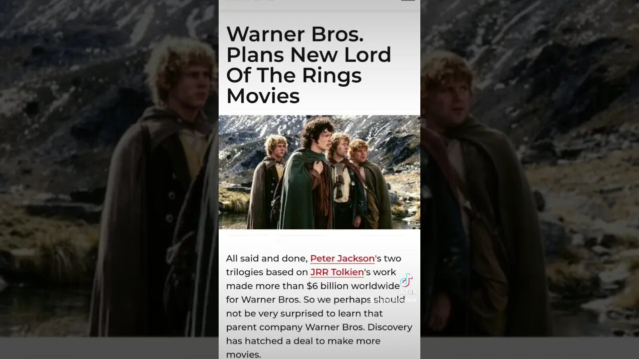 NEW L.O.T.R MOVIE 🧙♂️🪄⚔#shorts #youtubeshorts #lotr #amazon #warnerbros