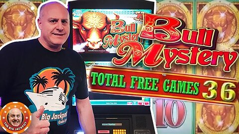 💥 Konami Slots High Limit Jackpots💥 36 Free Games Triggered on Bull Mystery + Tiger Woman Wins!