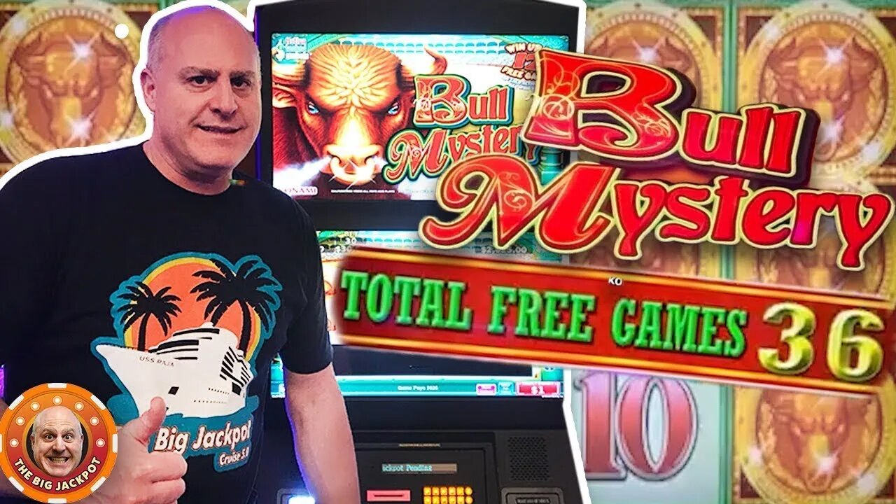 💥 Konami Slots High Limit Jackpots💥 36 Free Games Triggered on Bull Mystery + Tiger Woman Wins!