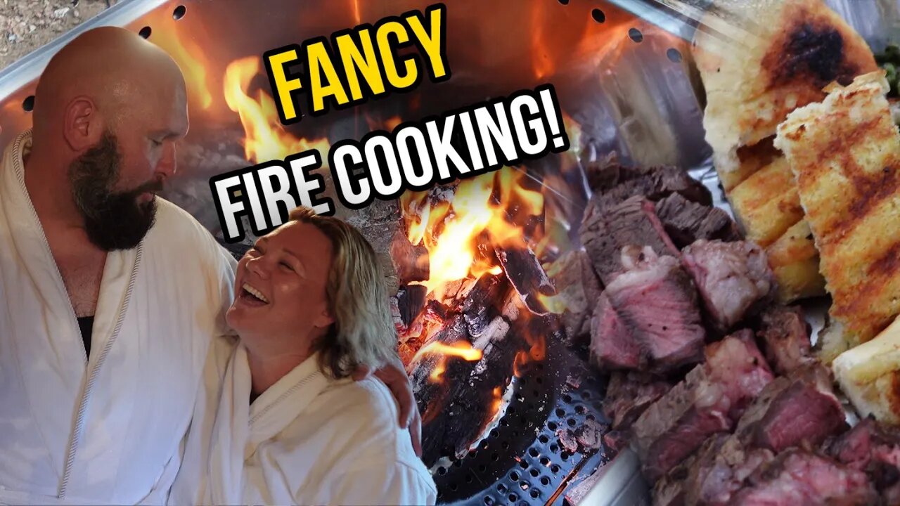 Live Fire Cooking on the Warm Bond BondStove - "Glamping"