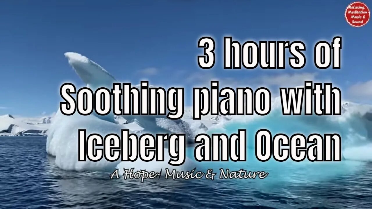 Soothing music with piano and ocean sound for 3 hours, relaxation music for healing body & mind