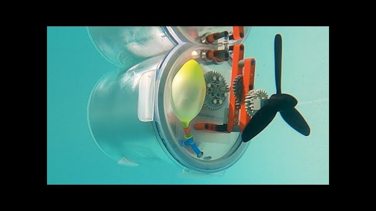Building a Legopowered Submarine 30 balloon and compressor