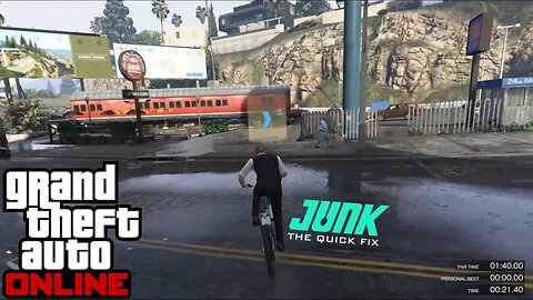 GTA Online Junk Energy Time Trials West Vinewood Attempt 2