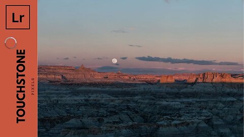 Lightroom Tutorial - Landscape - Sunset with Full Moon