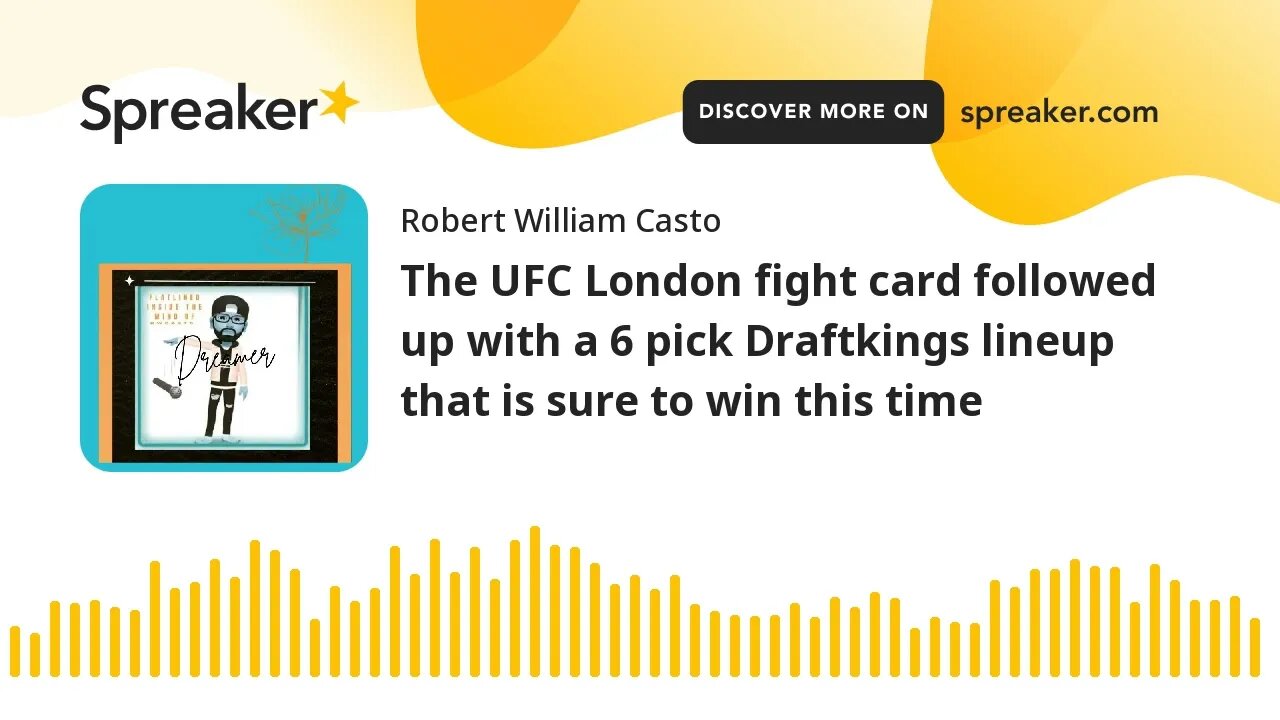 The UFC London fight card followed up with a 6 pick Draftkings lineup that is sure to win this time