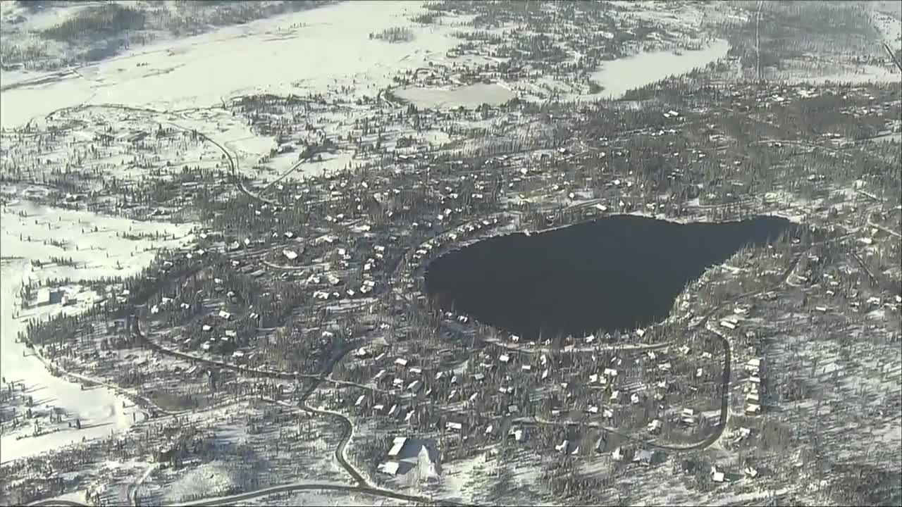 AirTracker7 flies over Grand County folllowing East Troublesome Fire