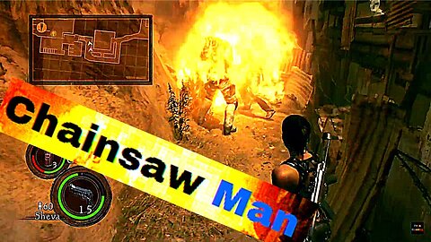 Cloud and Pros vs Chainsaw Man | Resident Evil 5