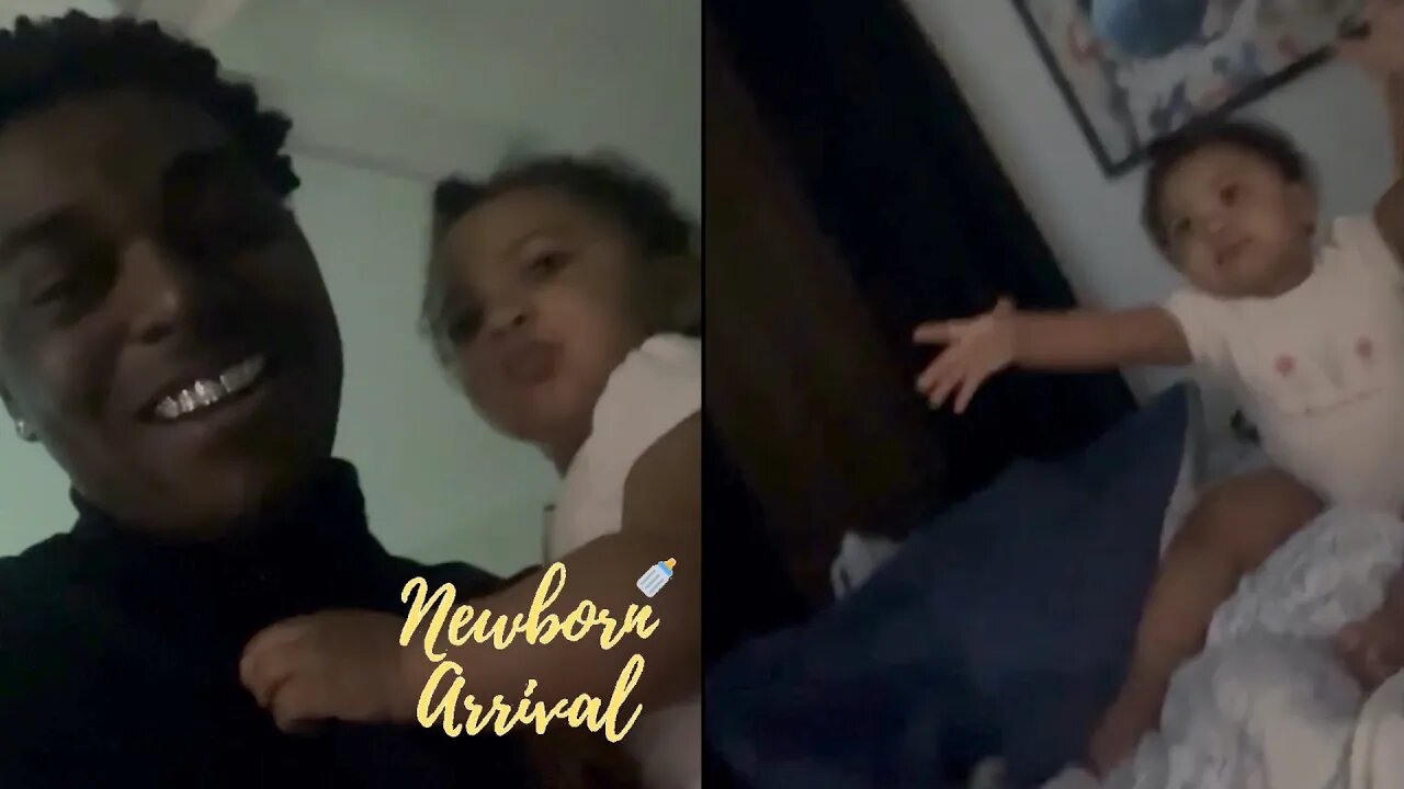 Kodak Black & Miranda Johnson's Daughter Yuri Does NOT Want Daddy To Leave Her! 🤗