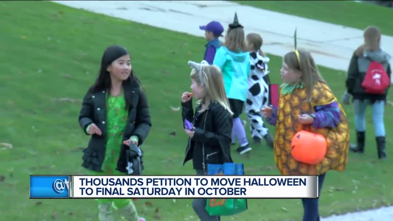 Petition growing to change official Halloween date
