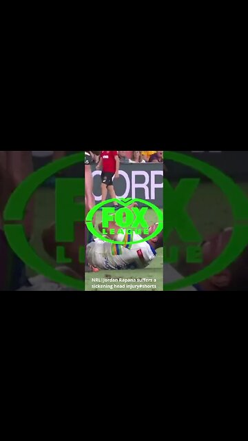 NRL|Jordan Rapana suffers a sickening head injury #shorts