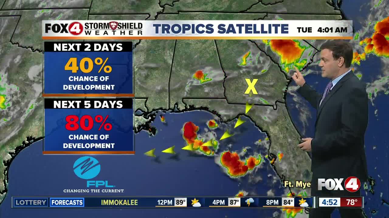 Forecast: Showers and storms both morning and afternoon for your Tuesday