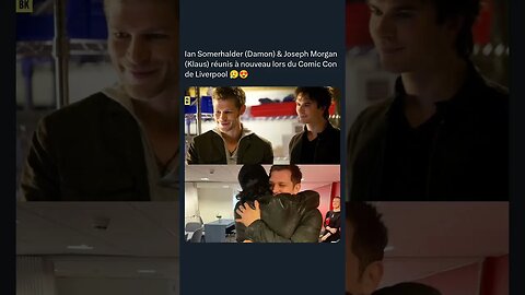Ian Somerhalder (Damon) & Joseph Morgan (Klaus) réunis à nouveau lors du Comic Con de Liverpool 😮‍💨😍