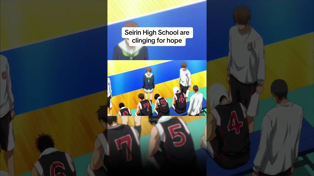 Seirin High School are clinging for hope 😔 #anime #kurokonobasket #fyp
