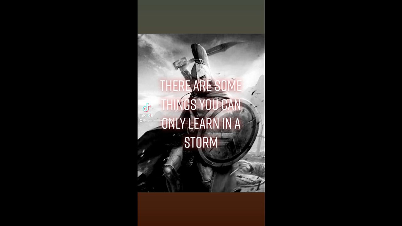 You can only learn certain things during difficult times